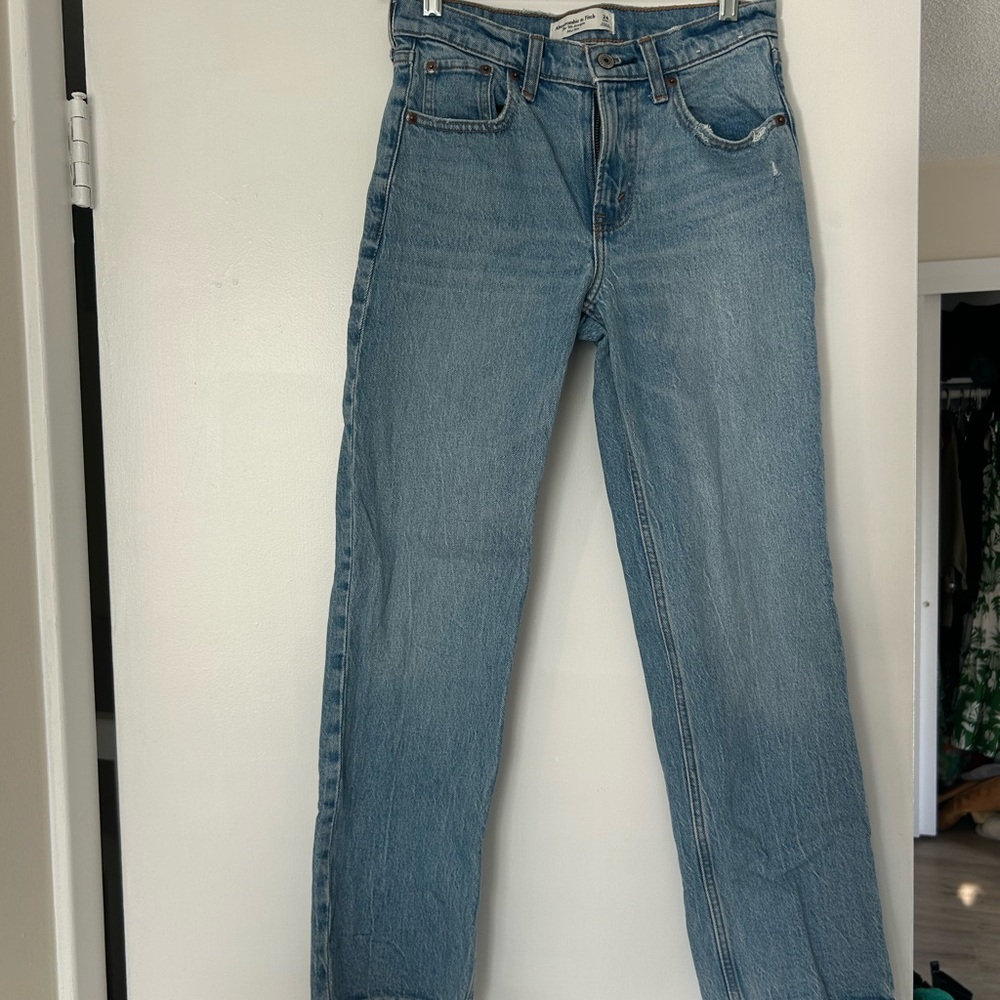 Abercrombie & Fitch Light Blue Straight Leg Jeans